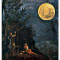 Observations astronomiques la lune de donato creti 1711 pinacotheque du vatican
